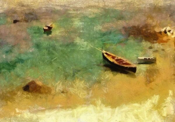 A Boat in the Waters off Capri