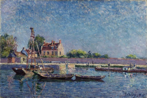 The Lock of Saint-Mammès (1885) Nelson Atkins Museum of Art