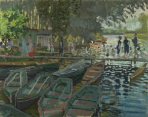 Bathers at La Grenouillère by Claude Monet, hand-painted oil reproduction