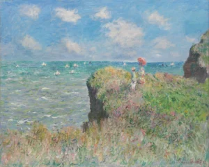 Cliff Walk at Pourville by Claude Monet, hand-painted oil reproduction