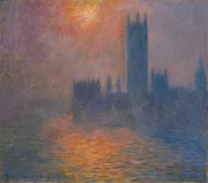 Houses of Parliament: Sunset by Claude Monet, hand-painted oil reproduction