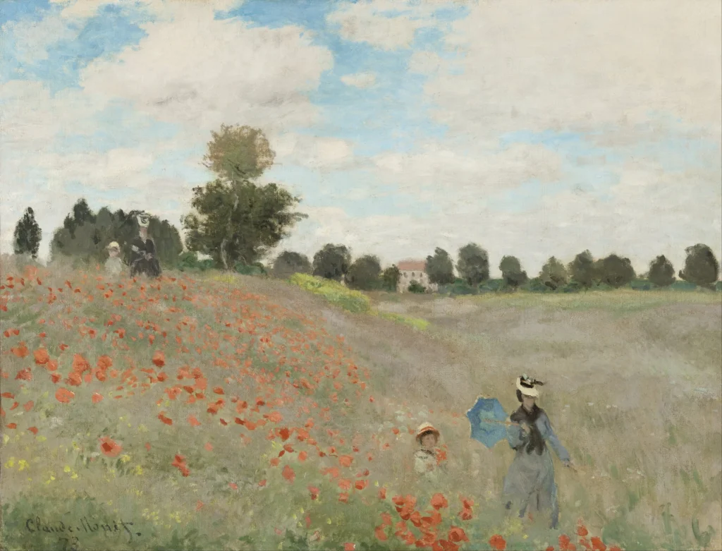 Poppy Field, Claude Monet