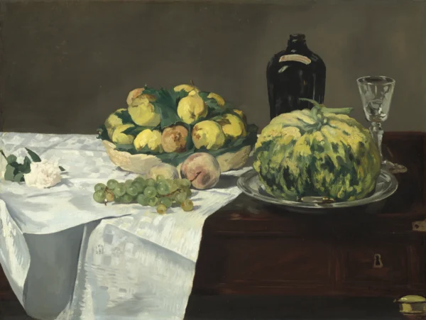 Still Life with Melon and Peaches (1866) National Gallery of Art Washington