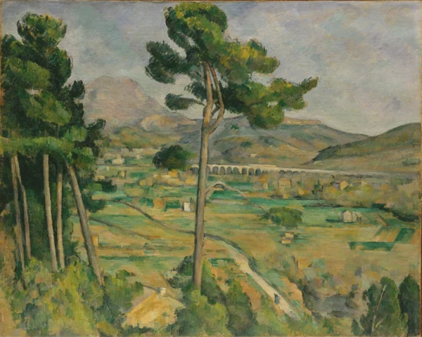 Mont Sainte-Victoire and_the Viaduct of the Arc River (1885) Metropolitan Museum of Art