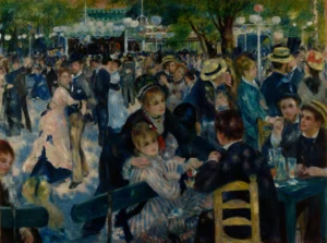 Dance at Le Moulin de la Galette by Pierre-Auguste Renoir, hand-painted oil reproduction