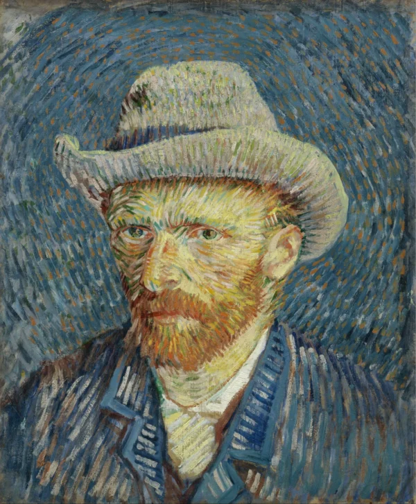Self-portrait with Grey Felt Hat 1887