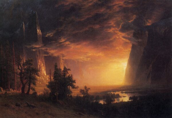 Sunset in the Yosemite Valley (1868) Haggin Museum