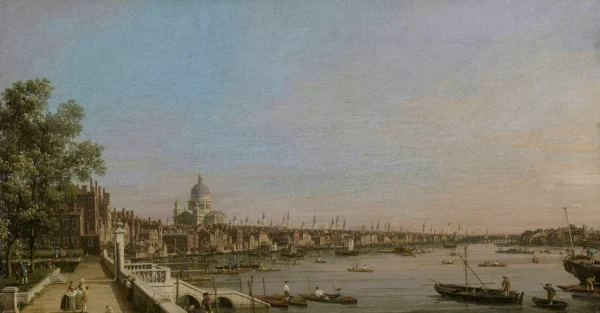 The Thames from the Terrace of Somerset House Looking toward St. Paul's c.1750 Yale Center for British Art