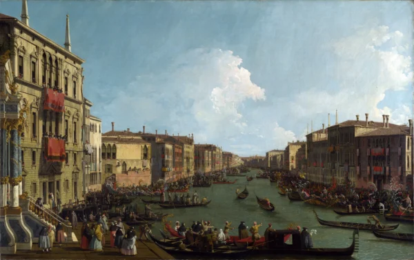 Venice A Regatta on the Grand Canal c.1735–1740 National Gallery