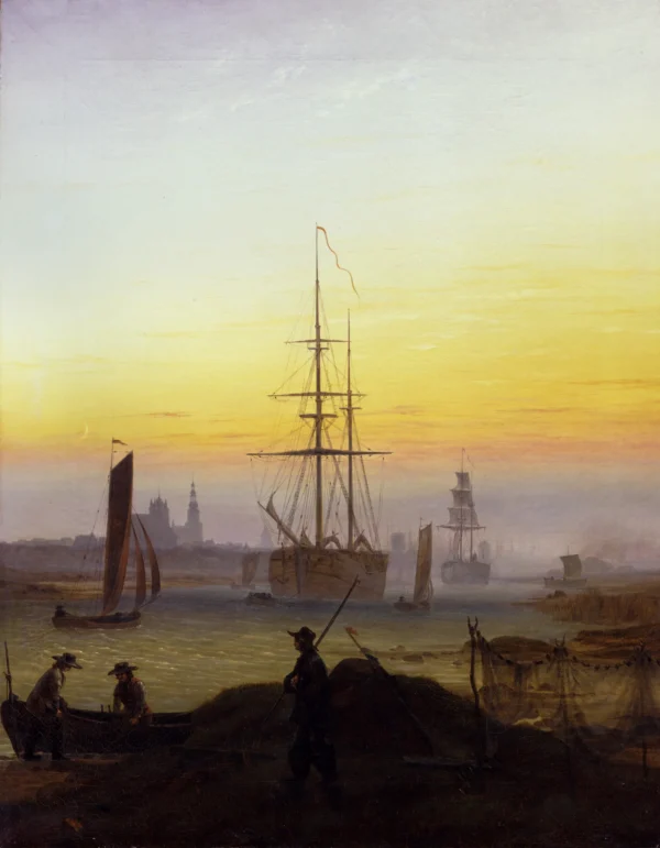 Greifswald Harbour (1818) Kunsthalle Hamburg