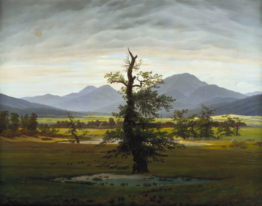 The Lonely Tree, Caspar David Friedrich