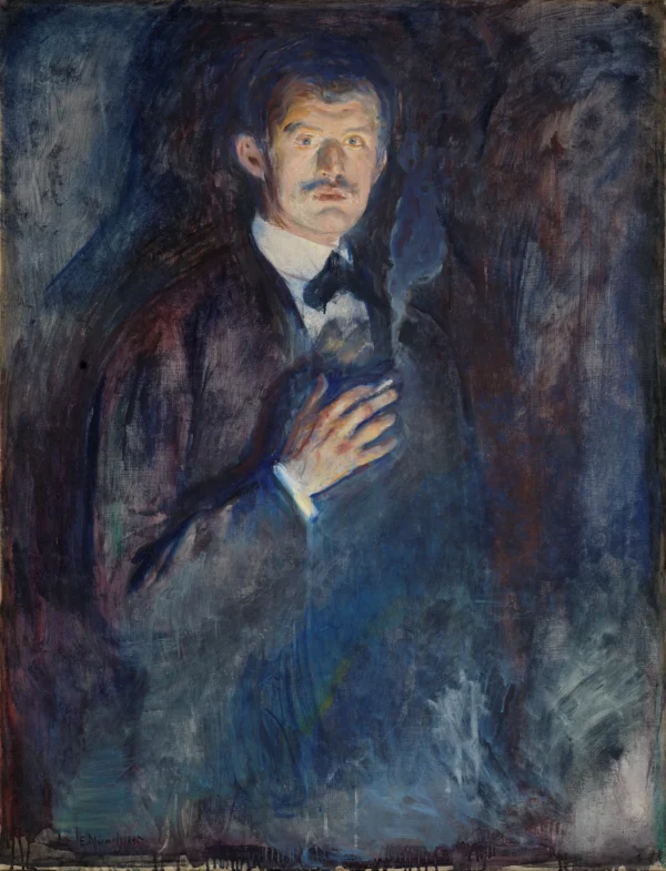 Self-Portrait with Burning Cigarette (1895) National Museum of Art
