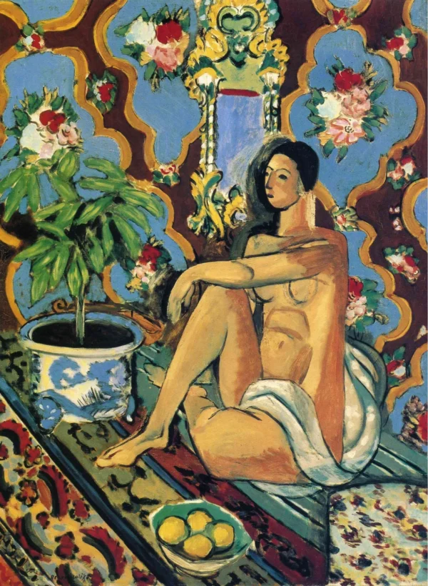 Decorative Figure on an Ornamental Background (1925–1926)
