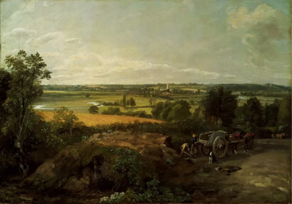 The Stour Valley and Dedham Church 1814 Victoria and Albert Museum London