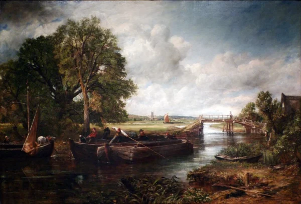View on the Stour near Dedham 1822 The Huntington San Marino