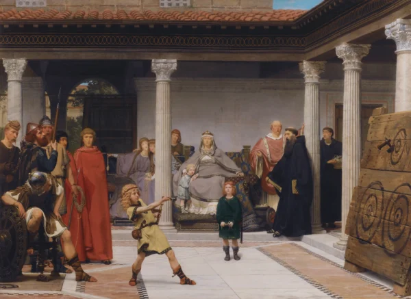 The Education of the Children of Clovis (1861) Private Collection