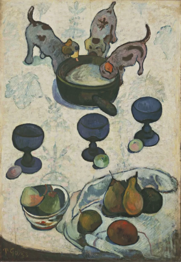 Still Life with Three Puppies