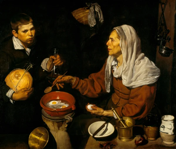 Old Woman Frying Eggs (1618)