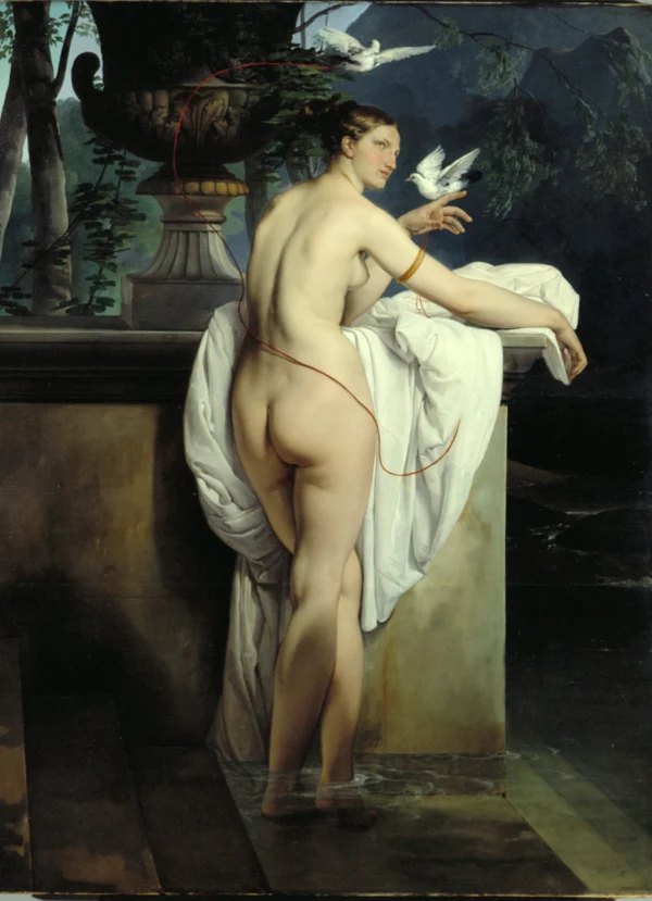 Venus Playing with Two Doves