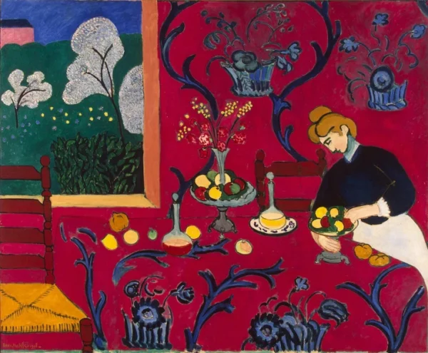 The Dessert Harmony in Red The Red Room (1908) Hermitage Museum Saint Petersburg