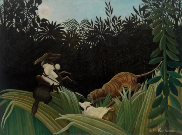 Scouts Attacked by a Tiger (1904)