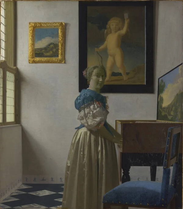 Lady Standing at a Virginal (c. 1670-1672)