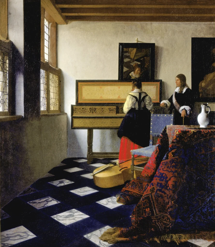 The Music Lesson, Johannes Vermeer