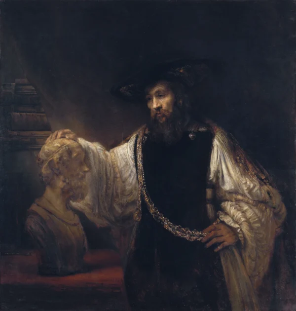 Aristotle with a Bust of Homer (1653)