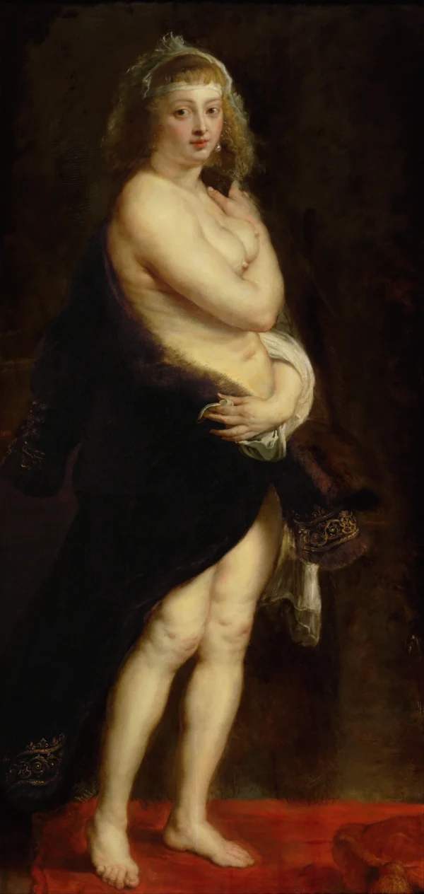 Helenea Fourment in a Fur Wrap