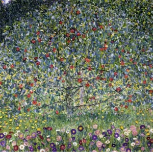 Apple Tree I by Gustav Klimt, hand-painted oil reproduction