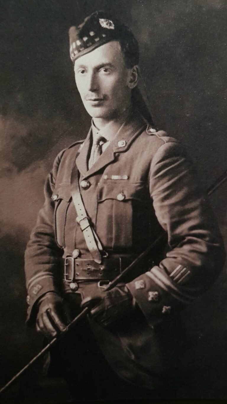 Sepia photograph of a soldier in uniform